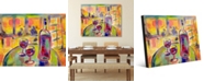 Creative Gallery Rendez Vous Colorful Wine Abstract 24" x 36" Acrylic Wall Art Print